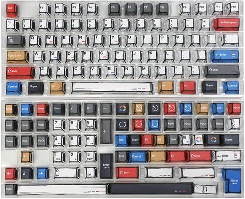 KBDiy Japanese Manga Theme Five-Sided Dye-Sublimation 143 Keys Keycaps,Cherry Profile PBT Custom Keyboard Keycap for 61/64/68/84/87/100/104/108 Mechanical Keyboard in Saudi Arabia