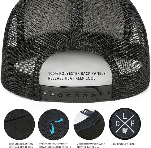 DET Detroit Trucker Hat for Men & Women & Unisex Mesh Unite State City Adjustable Baseball Cap in Saudi Arabia