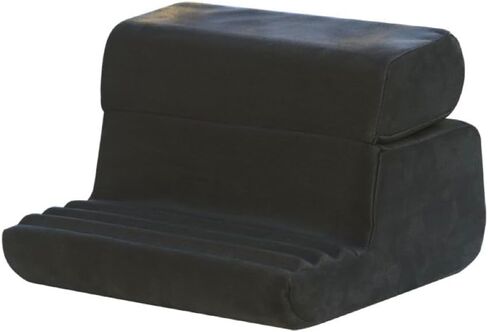 Lently Soft Tablet Book Rest Reading Support Stand Holder Cushion for Home Bed Sofa Couch Multi-Angle eReader (Foldable Black) in Saudi Arabia