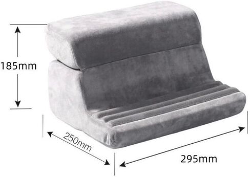 Lently Soft Tablet Book Rest Reading Support Stand Holder Cushion for Home Bed Sofa Couch Multi-Angle eReader (Foldable Black) in Saudi Arabia