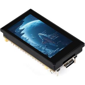 Waveshare ESP32-S3 1.9inch Display Development Board, 170×320 Pixels, 262K Color, 32-bit LX7 Dual-core,32-bit LX7 Dual-core, Up to 240MHz, 90° Rotation Support, with Touch Function