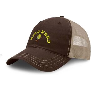 Richardson Soft Mesh Cap Hat Embroidered Animal Bird Wildlife Goldfinch Bird Nerd Cotton