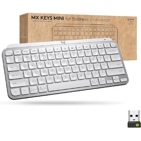Logitech MX Keys Mini for Mac Minimalist Wireless Illuminated Keyboard, Compact, Bluetooth, Backlit Keys, USB-C, Tactile Typing, Compatible with Apple macOS, iPAd OS, Metal Build (Renewed)