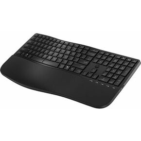 HP 685 Comfort Dual-Mode Keyboard for Business - Wireless Connectivity - Bluetooth/RF - 32.81 ft - 2.40 GHz - USB Type A Interface Dictation, Language Switch, Copilot Hot Key(s) - Windows 11, Windows