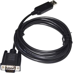 FT232RL CHIP USB to D-SUB DB9 9PIN Male Adapter RS-232C Converter Serial Cable with 1DCD 2RXD 3TXD 4DTR 5GND 6DSR 7CTS 8RTS(3.6M,Cross Wiring)