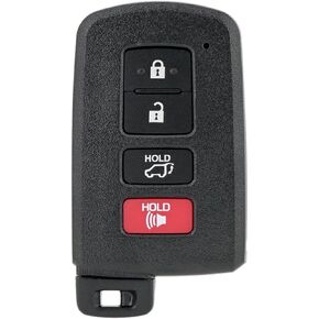 استبدال مفتاح REMOTE SMART FOB متوافق مع Toyota Highlander 2014 2015 2015 2017 2018 2019 2019 4 Buttons HYQ14FBA P/N: 281451-2110 1551A-14FBA 89904-0E121