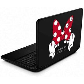 Skinit Decal Laptop Skin Compatible with 15.6 in 15-d038dx - Officially Licensed Disney Minnie Mouse Dots The Way Design
