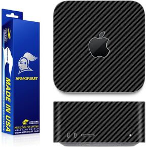 ArmorSuit MilitaryShield Black Carbon Fiber Skin Vinyl Wrap for Apple Mac Studio