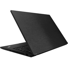 Skinit Laptop Music Skin متوافق مع Lenovo ThinkPad P14S Gen 2 مصمم في الأصل تصميم نسيج الصلب الأسود المصمم