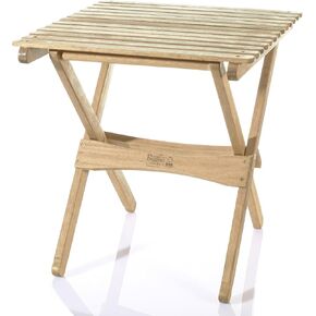 BYER OF MAINE Pangean Folding Wooden Table, Large, Hardwood Portable Table, Multi Use Table, Easy to Fold and Carry for Camping, Wooden Camp Table, Use Indoors, Match Pangean Furniture, 20"Lx20"Wx22"H in Kuwait