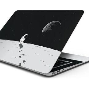 Cute Cartoon Astronaut in Space V1 Full-Body Wrap Scratch Resistant Decal Skin-Kit Compatible with MacBook 13" Air M1 (A2337)