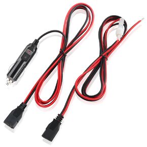 CB Radio Power Cord 3Pin Plug Cable 2-Wire 15A CB Radio Accessories with 12V Cigarette Lighter Plug for Cobra 29 Radio Uniden Bearcat 880FM/PC78LTX GMRS Mobile Radio 5.6ft Long