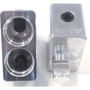 Sky High Car Audio Dual 2/0 Gauge to 1/0 Gauge Amp Input Reducers - Pair