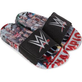 WWE Mens Championship Belt Slides - John Cena, Roman Reigns, Seth Rollins World Wrestling Champion Belt Slip On Slide Sandals in Kuwait