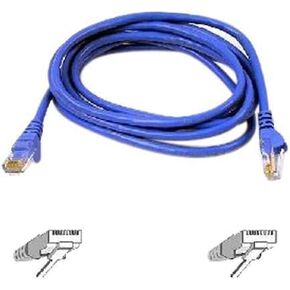 Belkin A3L980-35-BLU-S High Performance - Patch cable - RJ-45 (M) - RJ-45 (M) - 35 ft - UTP - CAT 6 - molded, snagless - blue - for Omniview SMB 1x16, SMB 1x8, OmniView SMB CAT5 KVM Switch