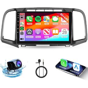 [6g+128g] ستيريو سيارة 8 نواة لـ Toyota Venza 2008-2016 Android Head Unit مع GPS Bluetooth ، شاشة Hodozzy 9 بوصة تعمل باللمس مع Carplay Android Auto و WiFi USB و DSP و FM RDS Radio و Camera Backup Camera