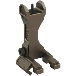 Tactical Fixed Front Iron Sight, for PEQ15 ATPIAL Series Lasers Sight, Fit 20mm Picatinny Rail, Tan