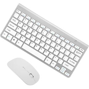 NUOBESTY 1Set Keyboard Mouse and Play Stylish and Design Comfort Typing Experience Long Distance Reception Up to Meters Finish