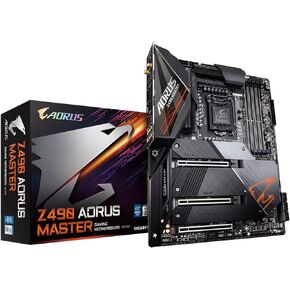 GIGABYTE Z490 AORUS Master (Intel LGA1200/Z490/ATX/Intel 2.5G LAN/3xM.2 Thermal Guard/SATA 6Gb/s/USB 3.2 Gen 2/Intel Wi-Fi 6/ESS Sabre DAC/Fins Array II/Gaming Motherboard) (Renewed)