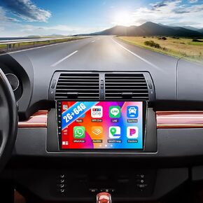 Stereo Sixwin Android Car لـ BMW E53 1999-2005 مع Carplay اللاسلكي Android Auto Mirror Link 2G+64G 9 بوصة الشاشة التي تعمل باللمس