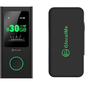GlocalMe Numen Air 5G Hotspot with 30GB US/CA/MX Data 60Days and Protective Travel Case