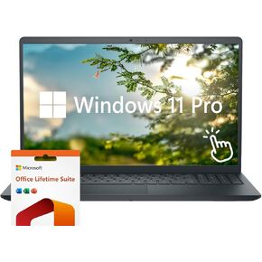 Dell Inspiron 15 Laptop, 15.6" FHD LED Touchscreen, 32GB RAM, 1TB SSD, Intel Core i5-1235U, Windows 11 Pro, Numeric Keypad, Carbon Black