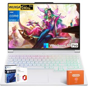 Lenovo Legion 7i 16 Inch Gaming Laptop, Intel i7-14700HX(Up to 5.5 GHz, Beat i9-13900HX), NVIDIA RTX 4060, 16" WQXGA 240Hz, 32 GB DDR5, 1 TB SSD, Wi-Fi 6E, Windows 11 Pro, MS Office Pro, Accessories