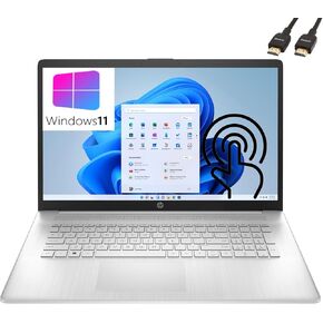 HP Flagship 17 FHD LAPTOP للطالب والأعمال ، Intel Core I3 (8 CORES) | مفتاح COPILOT AI | Windows 11 Pro | مكتب العمر | عمر بطارية طويل | مجموعة SXK Accessory Kit (32 جيجابايت ذاكرة الوصول العشوائي | 1TB SSD)