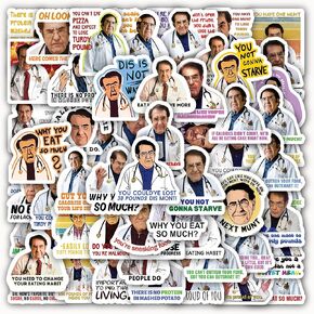 60pcs Stickers Dr My 600 lb Life Nowzaradan Funny Stickers Weight Loss Motivational Decals for Water Bottles Laptops More Vinyl Waterproof