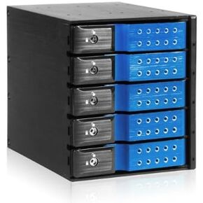 iStarUSA Group 3x5.25 to 5x3.5 Trayless (BPN-DE350SS-BLUE)