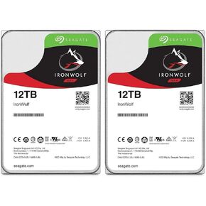 Seagate IronWolf SATA III 3.5" Internal NAS Hard Drive - 12TB, 2-Pack