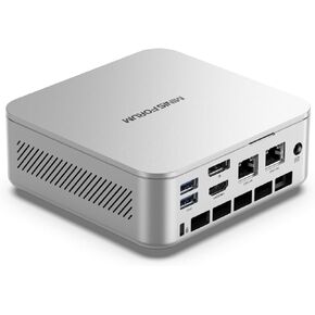 MINISFORUM AI370 Mini PC, AMD Ryzen AI 9 HX 370 Processor, LPDDR5X-7500MHz 32GB RAM, 1TB PCle SSD, AMD Radeon 890M, Dual LAN RJ45 2.5G/Wi-FI 6E/BT 5.3, HDMI 2.1/DP 2.0/USB4,Copilot