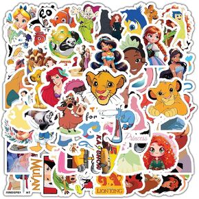 200Pcs Cartoon Movie Vinyl Waterproof Stickers for Laptop Bumper Skateboard Water Bottles Computer Phone Cartoon Anime Stickers for Kids Teens Adult