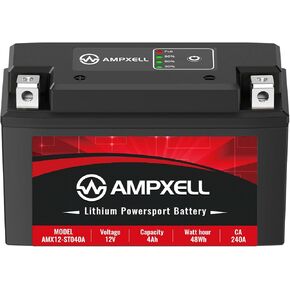 YTX5L-BS Lithium Motorcycle Battery 12V 210A 3.5Ah Replacement YTZ7S-BS Powersport Battery, Motorcycle, ATV, UTV, Scooter, 4 Wheeler and Generator Battery etc.