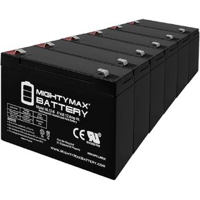 Mighty Max Battery 6V 12AH F2 SLA Battery for LITHONIA Emergency Exit Light - 6 Pack
