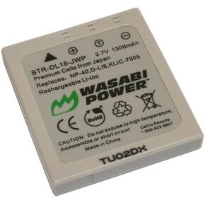 Wasabi Power Battery for Sanyo NP-40, UF553436 and Sanyo Xacti VPC-E760, VPC-E860, VPC-E870, VPC-E875, VPC-E890, VPC-E1075, VPC-E1090
