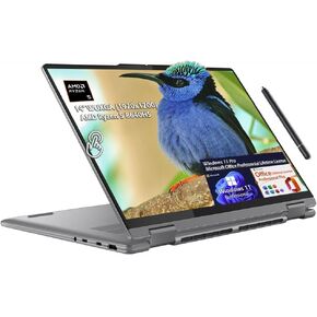 Lenovo Yoga 7 2-in-1 Laptop ، 14 "Wuxga 2K Touch ، AMD Ryzen 5 8640HS 6-Core ، AMD Radeon Graphics ، Wi-Fi6 ، Backlit KB ، FomePrint ، Win11pro Office Lifetime ، W/Pen (RAM 8GB ، 2TB SSD) ، W/Galimu.