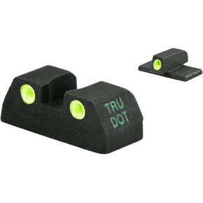 MEPRO Tru-Dot tritium Night Sights Compatible with Kahr arms Green tritium dots Glow on Sight self Illuminated Meprolight Fixed high Durability Metal Sights