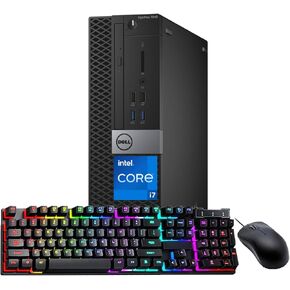 Dell OptiPlex 7040 SFF Desktop, Intel Core i7-6700, 16GB RAM, 256GB SSD, Keyboard, Mouse, USB WiFi, USB Bluetooth, Windows 10 Pro (Renewed)