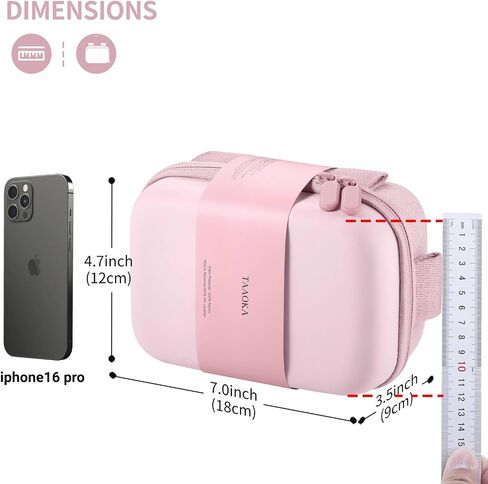 TAAOKA Digital Camera Case, Protective & Lightweight Camera Case with 3 Carrying Ways, Waterproof & Shockproof Small Camera Bag for Power Shot/Sony DSCW800/DSCW830 - Black in Saudi Arabia