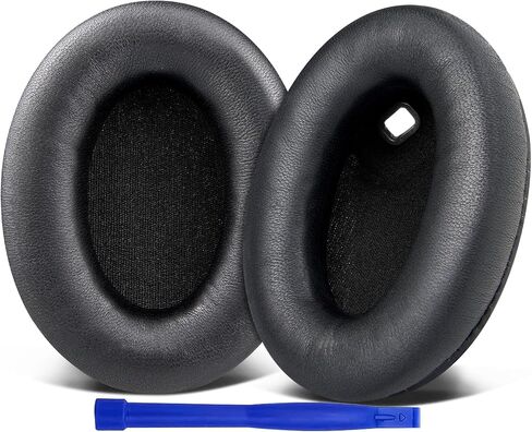 سماعات الأذن البديلة للحمث Soulwit لـ Sony WH -1000XM4 (WH1000XM4) ، وسائد منصات الأذن مع رغوة عزل الضوضاء ، والسماكة المضافة ، دون التأثير على المستشعر - الأسود الرائع in Kuwait