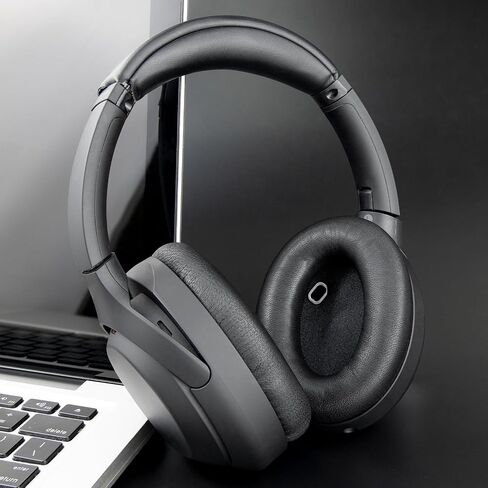 سماعات الأذن البديلة للحمث Soulwit لـ Sony WH -1000XM4 (WH1000XM4) ، وسائد منصات الأذن مع رغوة عزل الضوضاء ، والسماكة المضافة ، دون التأثير على المستشعر - الأسود الرائع in Kuwait