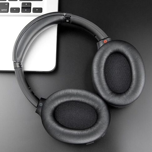 سماعات الأذن البديلة للحمث Soulwit لـ Sony WH -1000XM4 (WH1000XM4) ، وسائد منصات الأذن مع رغوة عزل الضوضاء ، والسماكة المضافة ، دون التأثير على المستشعر - الأسود الرائع in Kuwait