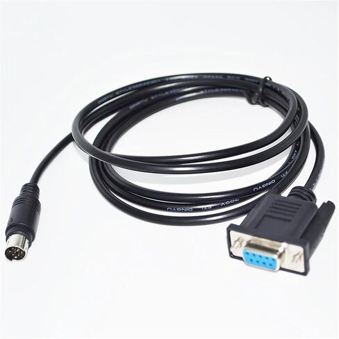 RS232 DB9 9P D-SUB9PIN أنثى إلى MINI DIN 8P MD8P MINIDIN8P محول محول الذكور PLC Cable (3METRES) in Saudi Arabia