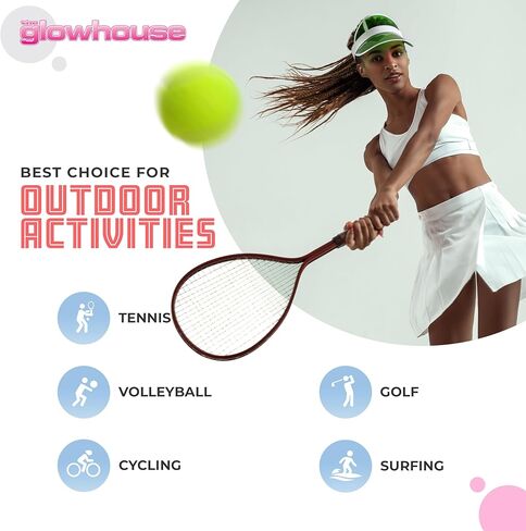 Unisex 80s Style Retro Neon Sun Visor Hat Headband Cap Golf Tennis Stag Poker Party… in Kuwait