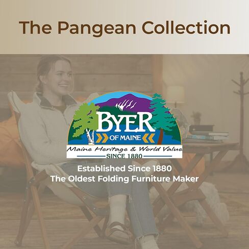 BYER OF MAINE Pangean طاولة خشبية قابلة للطي، كبيرة، طاولة محمولة من الخشب الصلب، طاولة متعددة الاستخدام، سهلة الطي والحمل للتخييم، طاولة تخييم خشبية، تستخدم في الداخل، مطابقة أثاث Pangean، 20 بوصة طول × 20 بوصة عرض × 22 بوصة ارتفاع in Kuwait