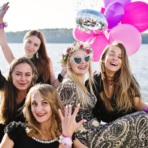 نظارات شمسية للعروس من نظارة العازبة Bride To Be - نظارة شمسية على شكل قلب مع حجر الراين لحفلات توديع العزوبية هدية للعروس in Saudi Arabia