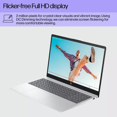 HP 15T-FD000 LAPTOP 2024 15.6 "FHD 1920 X 1080 Intel Core I7-1355U ، 10-Core ، Intel Iris XE Graphics ، 64GB DDR4 ، 4TB SSD ، لوحة مفاتيح الإضاءة الخلفية ، Wi-Fi 6 ، Bluetooth 5.3 ، 1080p FHD Camera in Kuwait