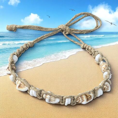 BlueRica Hemp Anklet with Nassa Shells in Saudi Arabia