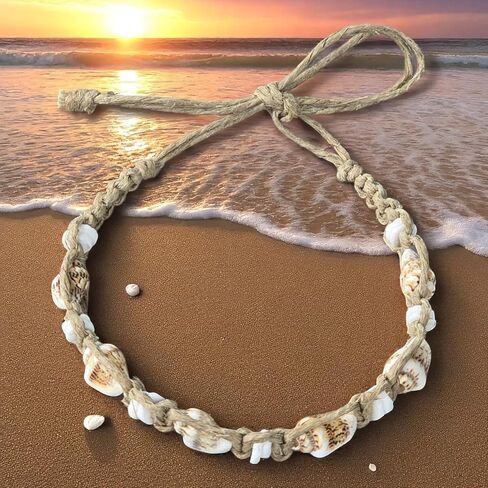 BlueRica Hemp Anklet with Nassa Shells in Saudi Arabia